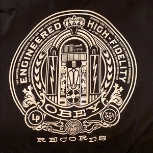 Obey records t-shirt XL